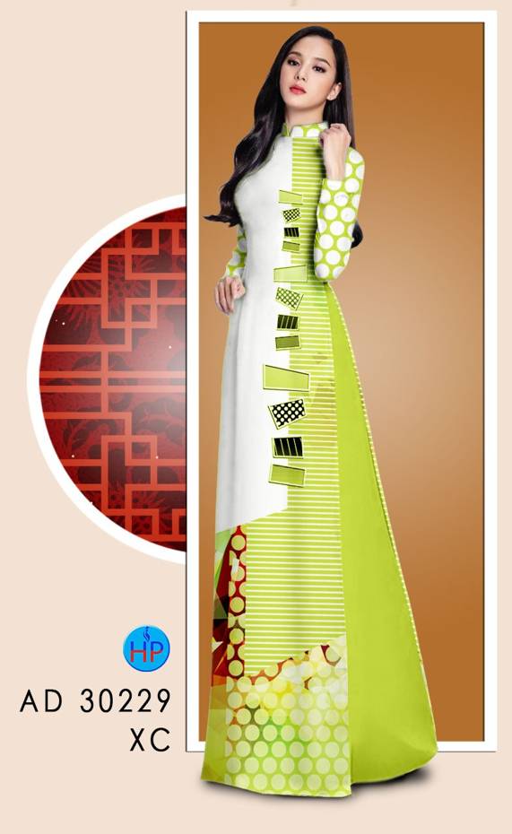 Vải Áo Dài Hoa Văn Vừa Ra  AD 30229