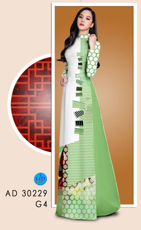 Vải Áo Dài Hoa Văn Vừa Ra  AD 30229