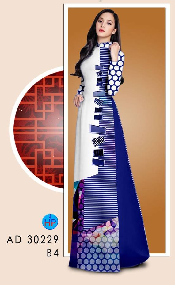 Vải Áo Dài Hoa Văn Vừa Ra  AD 30229