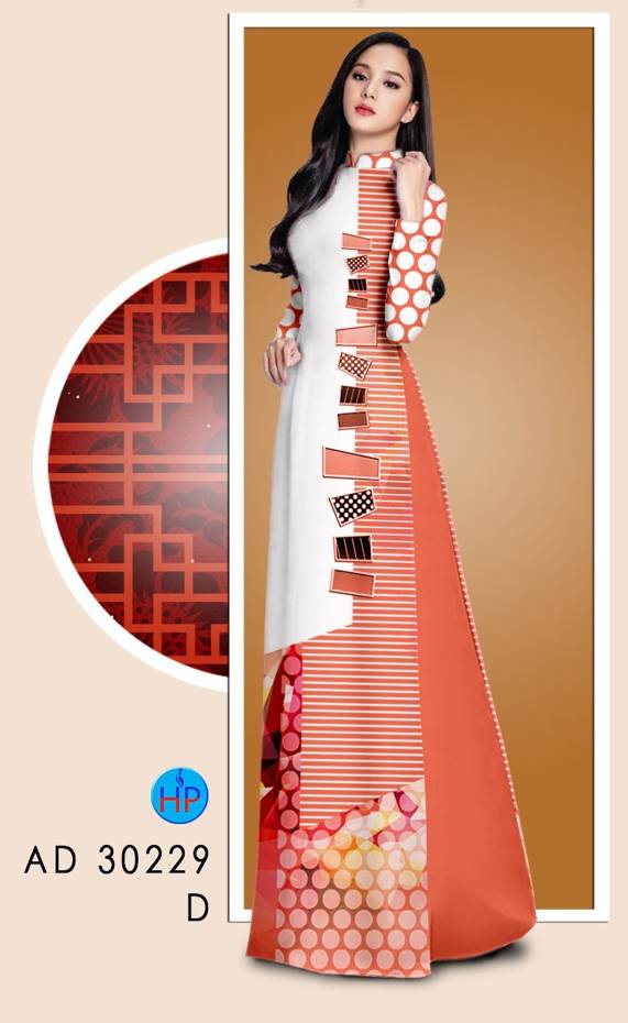 Vải Áo Dài Hoa Văn Vừa Ra  AD 30229