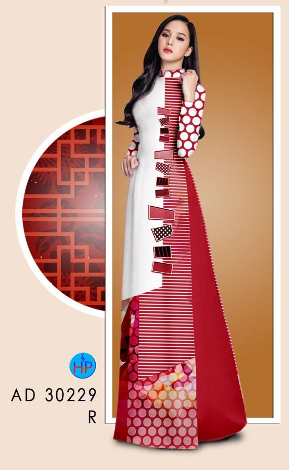 Vải Áo Dài Hoa Văn Vừa Ra  AD 30229