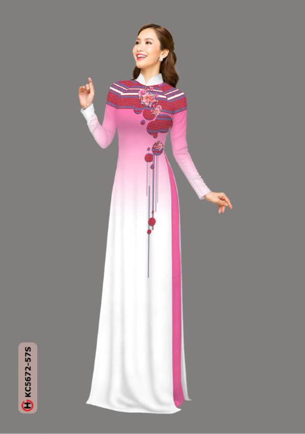 Vải Áo Dài Hoa In 3D Độc Đáo AD KC5672 31 Vải Áo Dài Hoa In 3D Độc Đáo AD KC5672