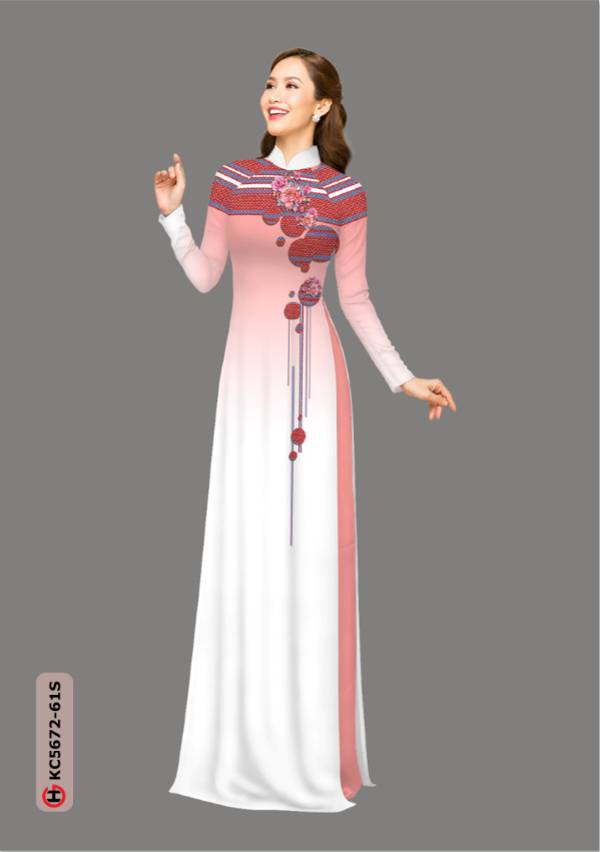 Vải Áo Dài Hoa In 3D Độc Đáo AD KC5672 35 Vải Áo Dài Hoa In 3D Độc Đáo AD KC5672