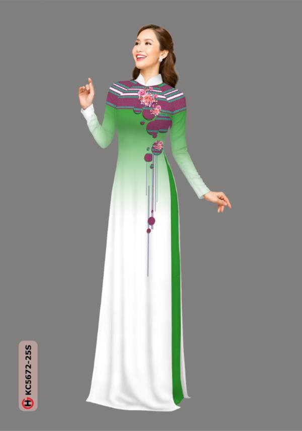 Vải Áo Dài Hoa In 3D Độc Đáo AD KC5672 39 Vải Áo Dài Hoa In 3D Độc Đáo AD KC5672