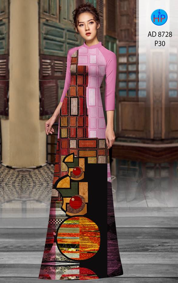 Vải Áo Dài Hoa Văn Thiết Kế 2021 AD 8728