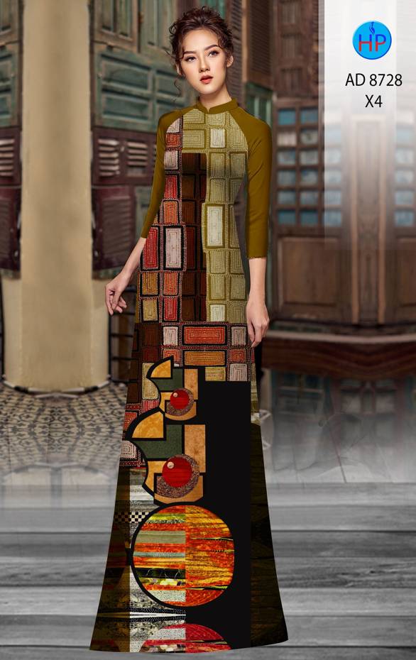 Vải Áo Dài Hoa Văn Thiết Kế 2021 AD 8728