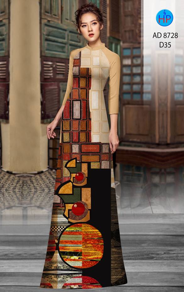 Vải Áo Dài Hoa Văn Thiết Kế 2021 AD 8728