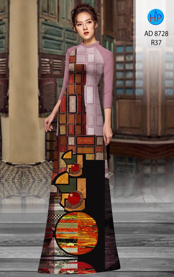 Vải Áo Dài Hoa Văn Thiết Kế 2021 AD 8728