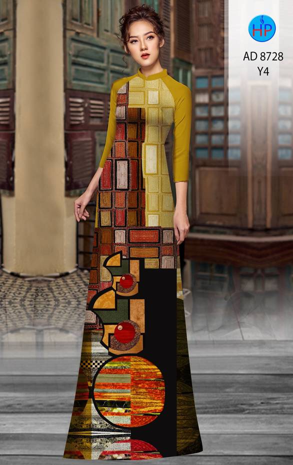 Vải Áo Dài Hoa Văn Thiết Kế 2021 AD 8728