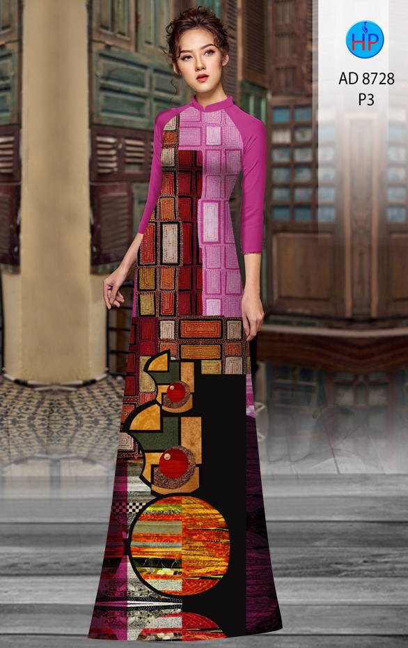 Vải Áo Dài Hoa Văn Thiết Kế 2021 AD 8728