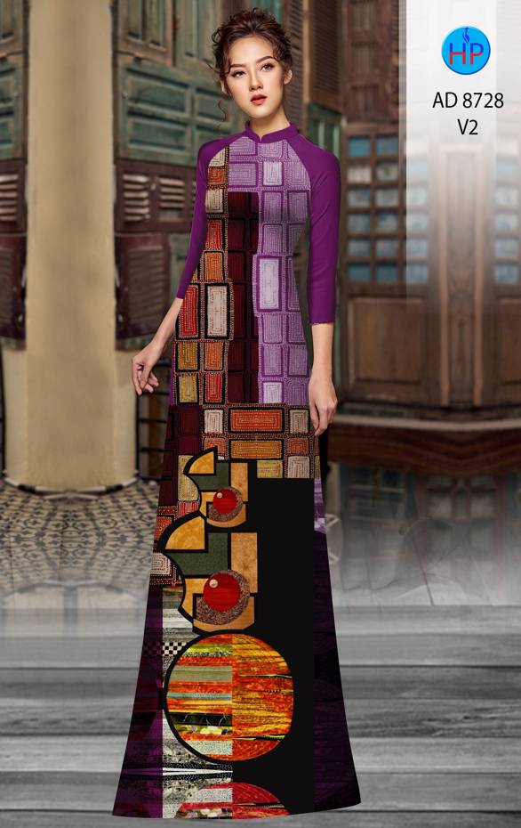 Vải Áo Dài Hoa Văn Thiết Kế 2021 AD 8728