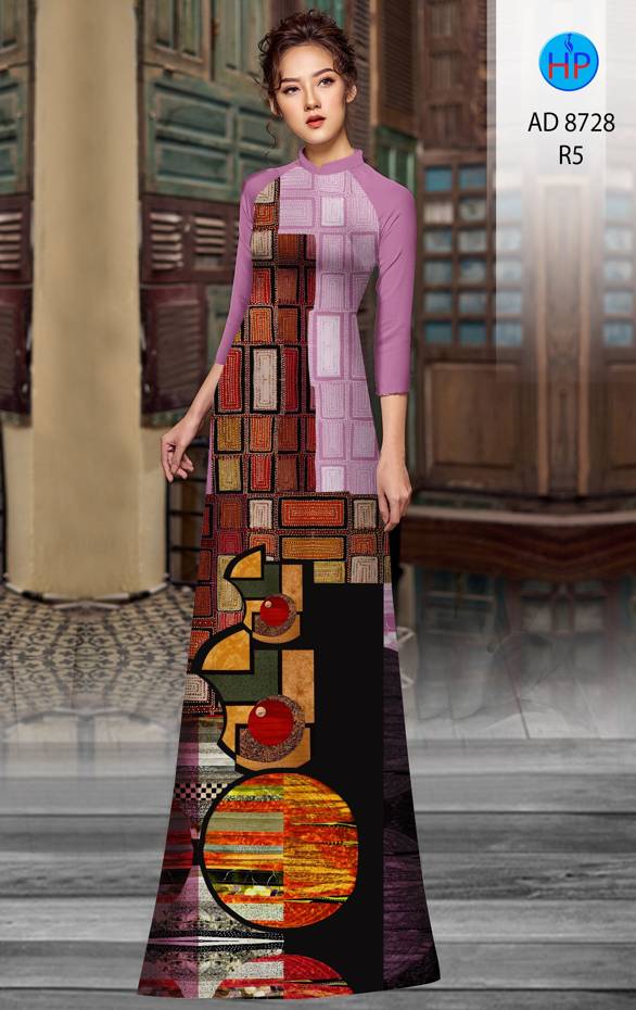 Vải Áo Dài Hoa Văn Thiết Kế 2021 AD 8728