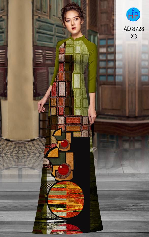 Vải Áo Dài Hoa Văn Thiết Kế 2021 AD 8728