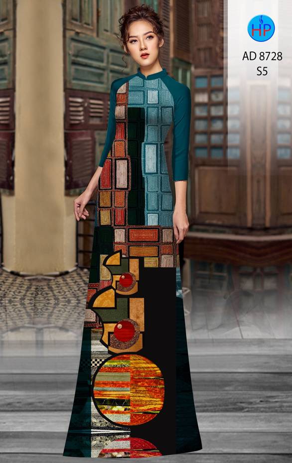 Vải Áo Dài Hoa Văn Thiết Kế 2021 AD 8728