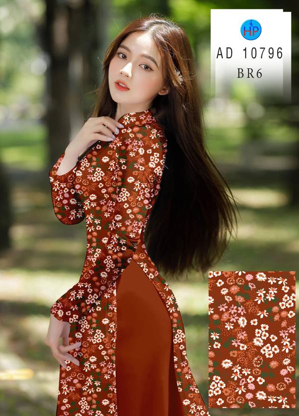 Vải Áo Dài Hoa Nhí Vừa Ra  AD 10796