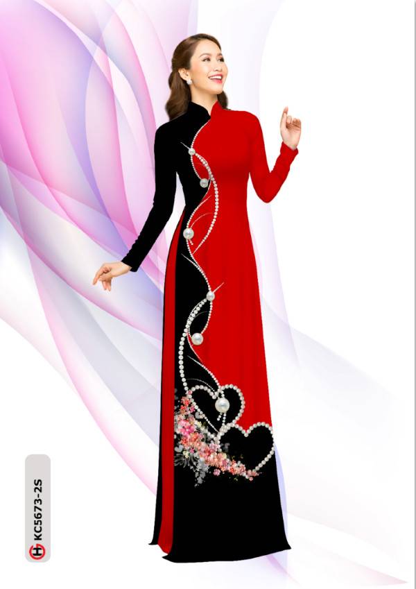 Vải Áo Dài Hoa In 3D Độc Đáo AD KC5673 31 Vải Áo Dài Hoa In 3D Độc Đáo AD KC5673