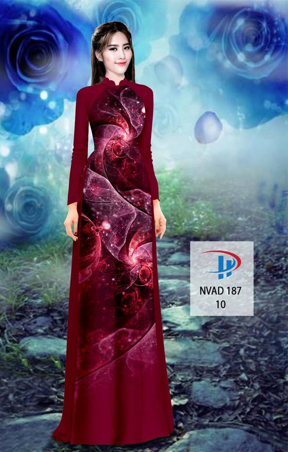 Vải Áo Dài Hoa Văn Vừa Ra  AD NVAD187