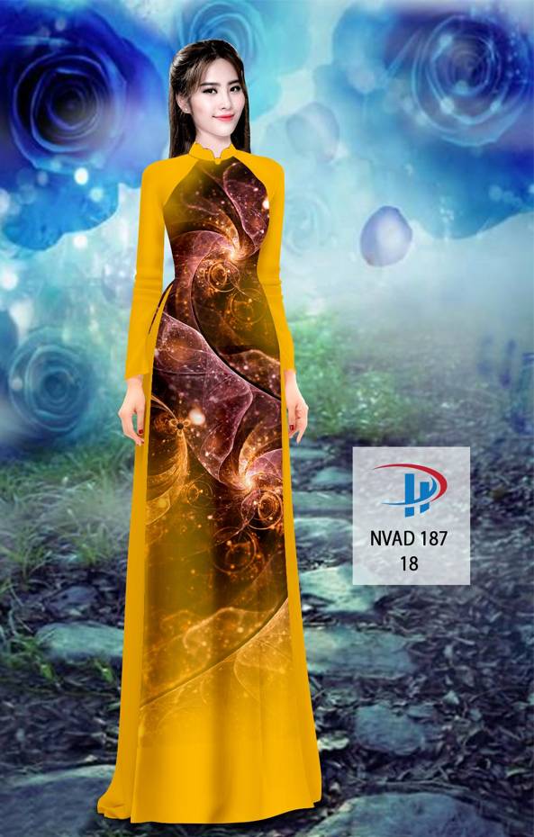 Vải Áo Dài Hoa Văn Vừa Ra  AD NVAD187