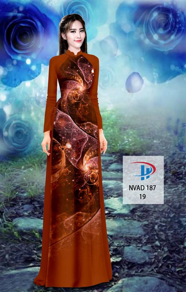 Vải Áo Dài Hoa Văn Vừa Ra  AD NVAD187