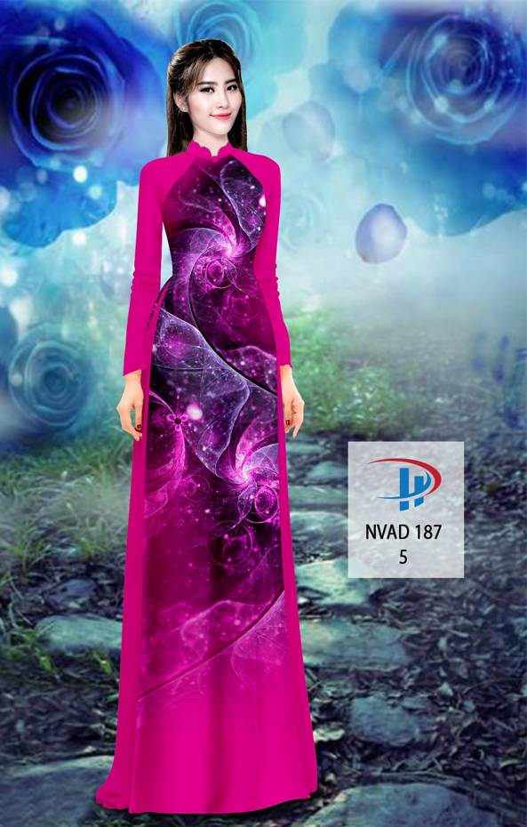 Vải Áo Dài Hoa Văn Vừa Ra  AD NVAD187