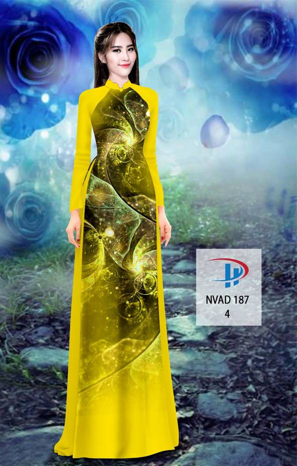 Vải Áo Dài Hoa Văn Vừa Ra  AD NVAD187