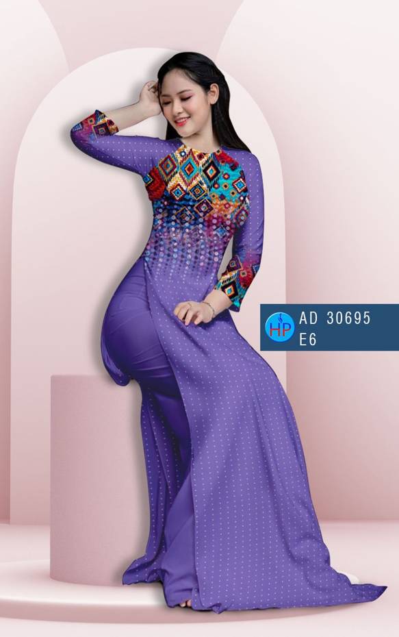 Vải Áo Dài Hoa Văn Vừa Ra  AD 30695