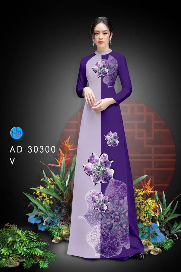 Vải Áo Dài Hoa In 3D Mới Ra AD 30300 39 Vải Áo Dài Hoa In 3D Mới Ra AD 30300