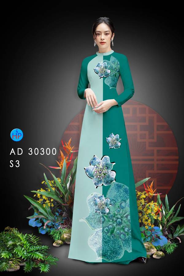 Vải Áo Dài Hoa In 3D Mới Ra AD 30300 44 Vải Áo Dài Hoa In 3D Mới Ra AD 30300