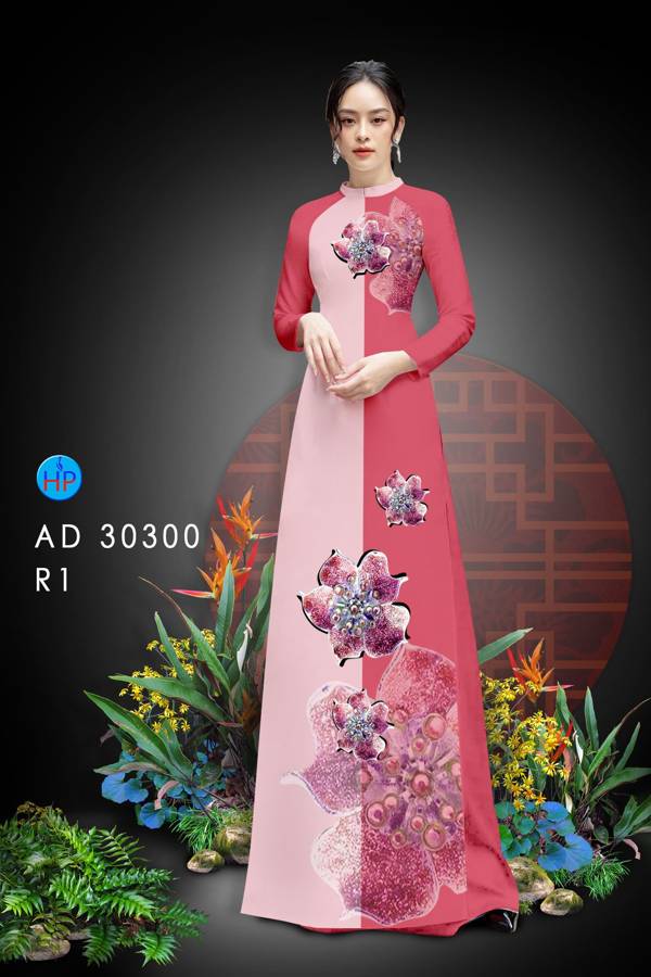 Vải Áo Dài Hoa In 3D Mới Ra AD 30300 47 Vải Áo Dài Hoa In 3D Mới Ra AD 30300