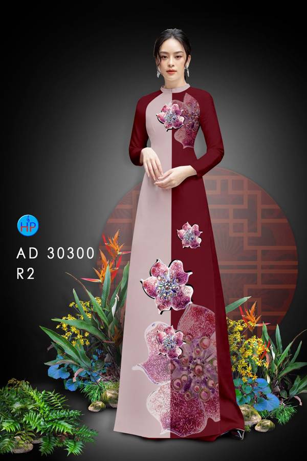 Vải Áo Dài Hoa In 3D Mới Ra AD 30300 46 Vải Áo Dài Hoa In 3D Mới Ra AD 30300