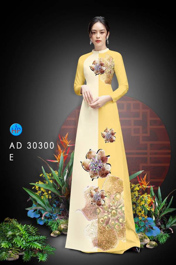 Vải Áo Dài Hoa In 3D Mới Ra AD 30300 49 Vải Áo Dài Hoa In 3D Mới Ra AD 30300