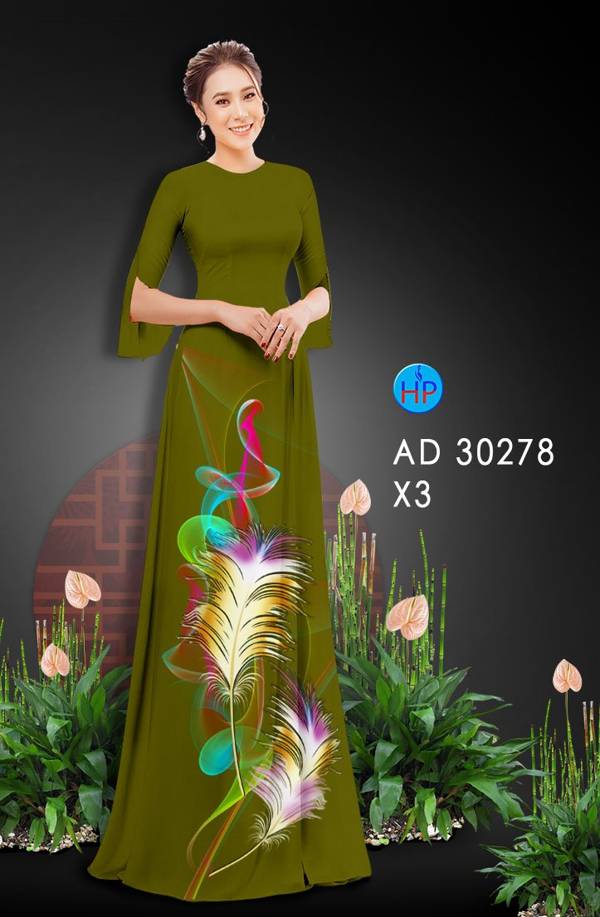 Vải Áo Dài Hoa In 3D Độc Đáo AD 30278 41 Vải Áo Dài Hoa In 3D Độc Đáo AD 30278