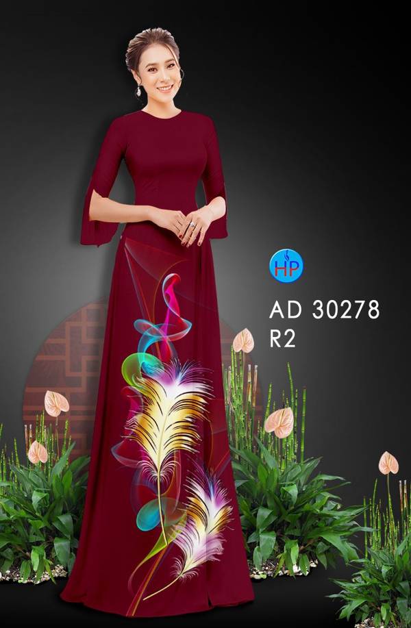 Vải Áo Dài Hoa In 3D Độc Đáo AD 30278 43 Vải Áo Dài Hoa In 3D Độc Đáo AD 30278
