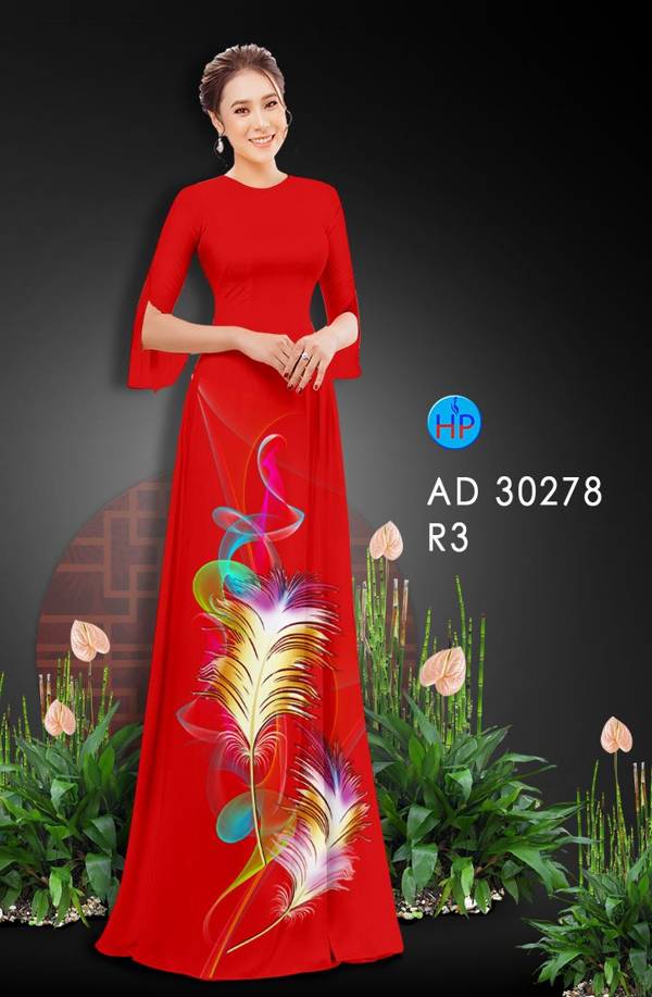 Vải Áo Dài Hoa In 3D Độc Đáo AD 30278 44 Vải Áo Dài Hoa In 3D Độc Đáo AD 30278