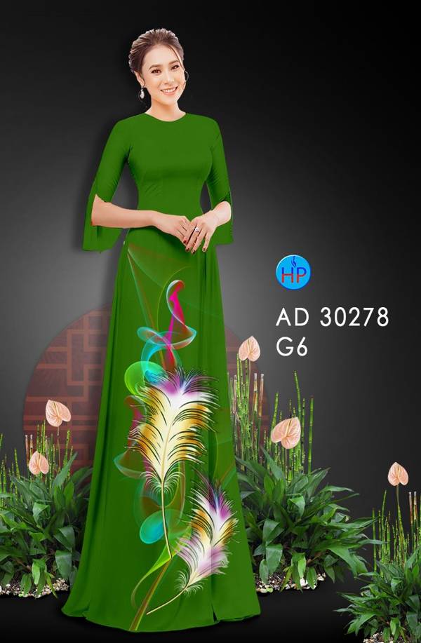 Vải Áo Dài Hoa In 3D Độc Đáo AD 30278 49 Vải Áo Dài Hoa In 3D Độc Đáo AD 30278