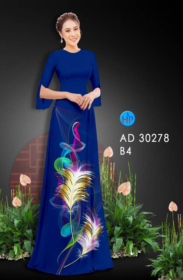 Vải Áo Dài Hoa In 3D Độc Đáo AD 30278 46 Vải Áo Dài Hoa In 3D Độc Đáo AD 30278