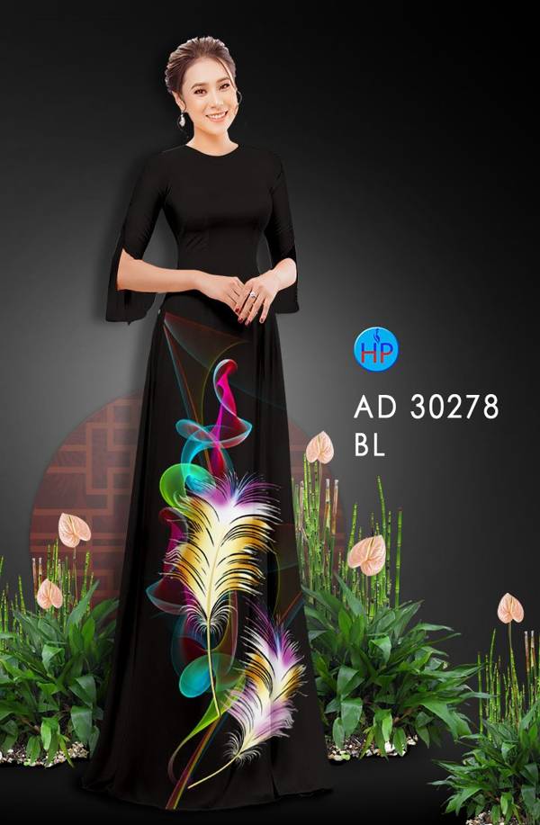 Vải Áo Dài Hoa In 3D Độc Đáo AD 30278 48 Vải Áo Dài Hoa In 3D Độc Đáo AD 30278