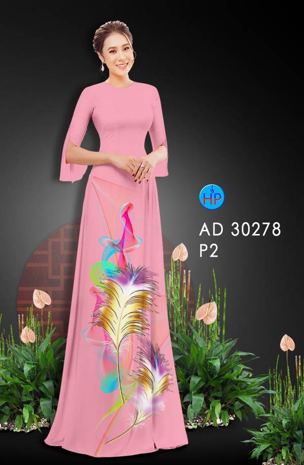 Vải Áo Dài Hoa In 3D Độc Đáo AD 30278 51 Vải Áo Dài Hoa In 3D Độc Đáo AD 30278