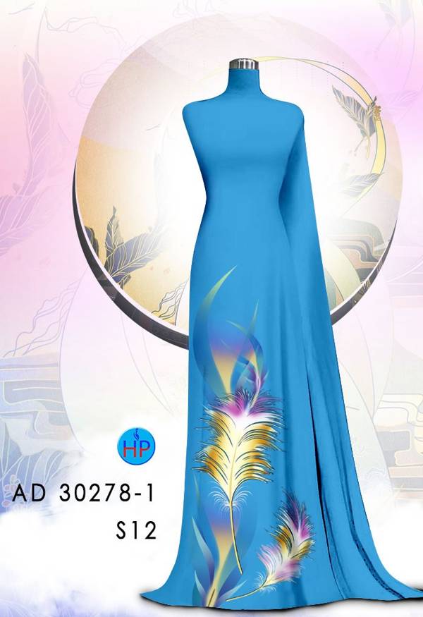 Vải Áo Dài Hoa In 3D Độc Đáo AD 30278 57 Vải Áo Dài Hoa In 3D Độc Đáo AD 30278