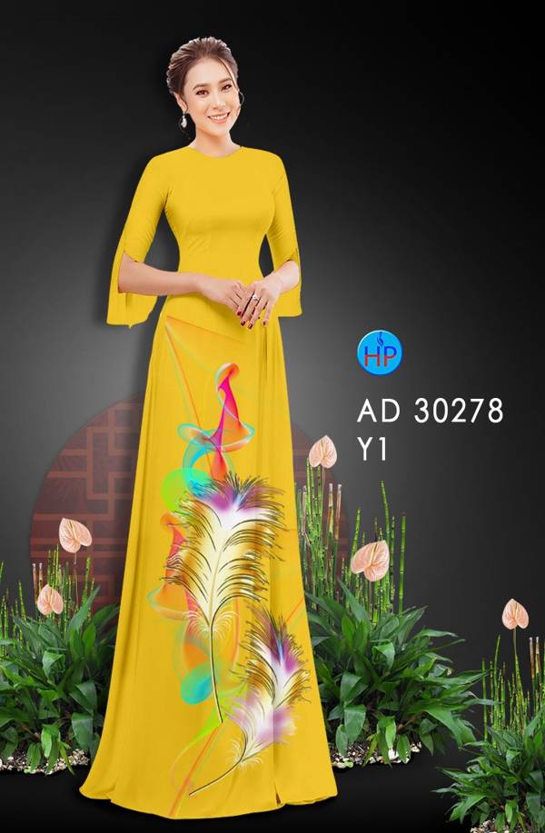 Vải Áo Dài Hoa In 3D Độc Đáo AD 30278 54 Vải Áo Dài Hoa In 3D Độc Đáo AD 30278