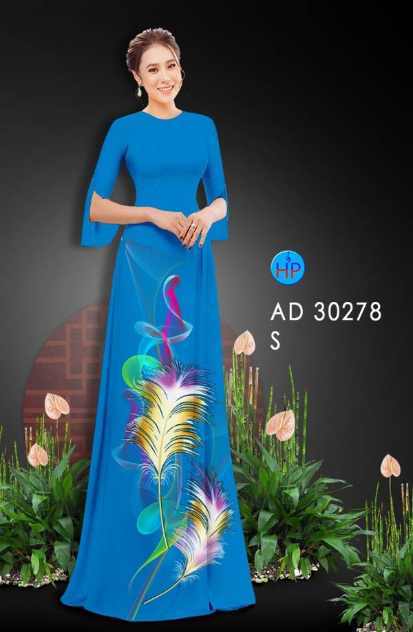 Vải Áo Dài Hoa In 3D Độc Đáo AD 30278 58 Vải Áo Dài Hoa In 3D Độc Đáo AD 30278