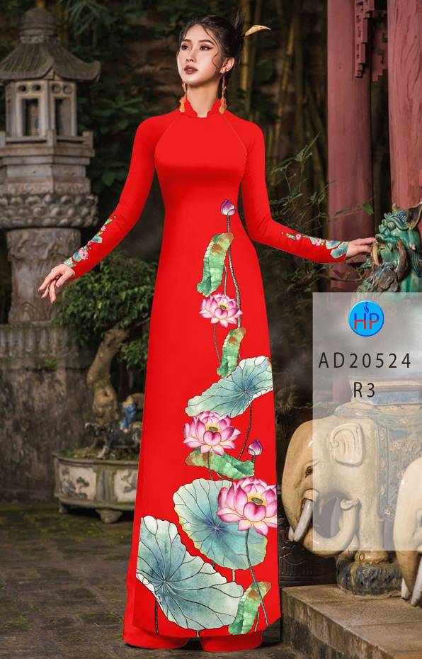 Vải Áo Dài Hoa Sen Mới Ra AD 20524 42 Vải Áo Dài Hoa Sen Mới Ra AD 20524