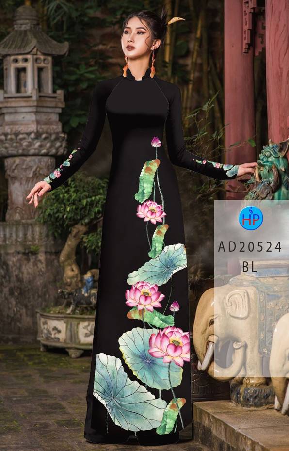Vải Áo Dài Hoa Sen Mới Ra AD 20524 49 Vải Áo Dài Hoa Sen Mới Ra AD 20524