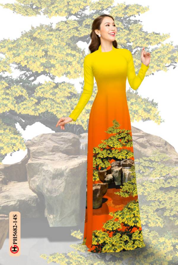 Vải Áo Dài Hoa Mai Vừa Ra AD PH5682 32 Vải Áo Dài Hoa Mai Vừa Ra AD PH5682