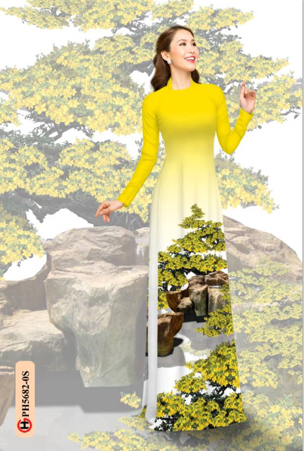 Vải Áo Dài Hoa Mai Vừa Ra AD PH5682 35 Vải Áo Dài Hoa Mai Vừa Ra AD PH5682