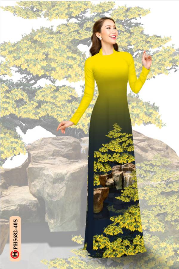 Vải Áo Dài Hoa Mai Vừa Ra AD PH5682 39 Vải Áo Dài Hoa Mai Vừa Ra AD PH5682