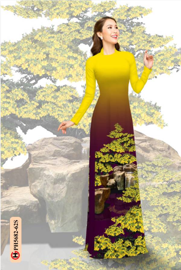 Vải Áo Dài Hoa Mai Vừa Ra AD PH5682 37 Vải Áo Dài Hoa Mai Vừa Ra AD PH5682