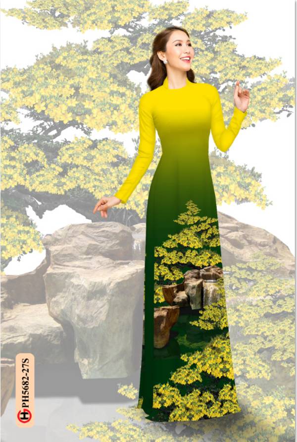 Vải Áo Dài Hoa Mai Vừa Ra AD PH5682 42 Vải Áo Dài Hoa Mai Vừa Ra AD PH5682