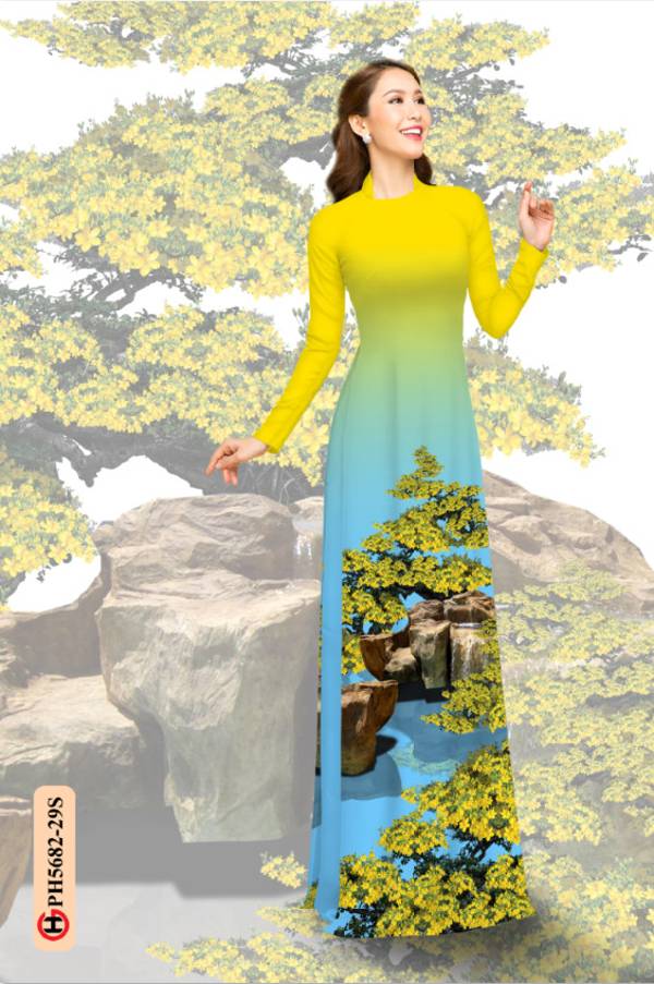 Vải Áo Dài Hoa Mai Vừa Ra AD PH5682 41 Vải Áo Dài Hoa Mai Vừa Ra AD PH5682