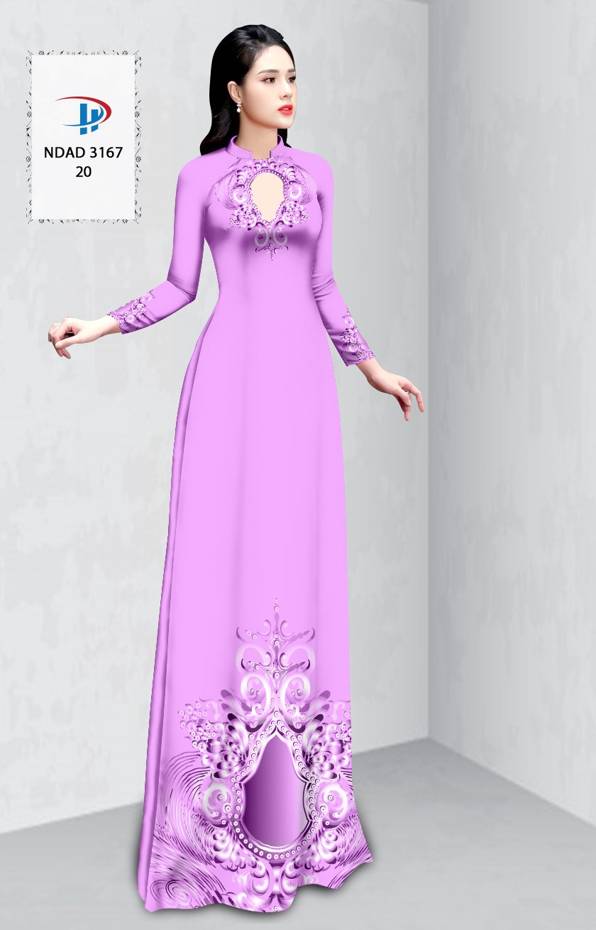 Vải Áo Dài Hoa Văn Vừa Ra  AD NDAD3167